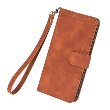 SKALO OnePlus Nord 3 5G / Ace 2V Matt PU-læderpungetui - Brun