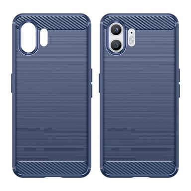 SKALO Nothing Phone (2) Armor Carbon Stødsikker TPU-cover - Blå