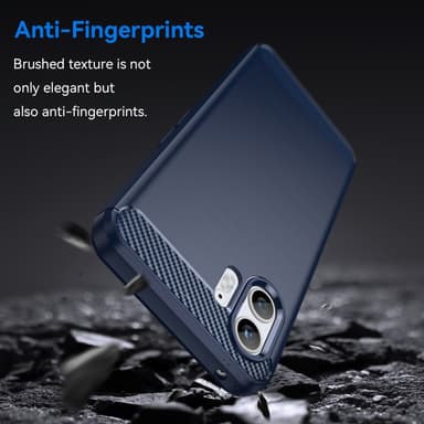 SKALO Nothing Phone (2) Armor Carbon Stødsikker TPU-cover - Blå