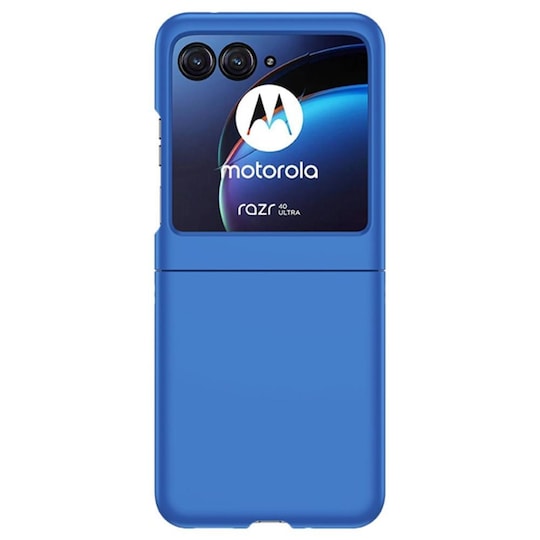 SKALO Motorola Razr 40 Ultra 5G Ultratynd Skin-touch Fold Cover - Mørkeblå
