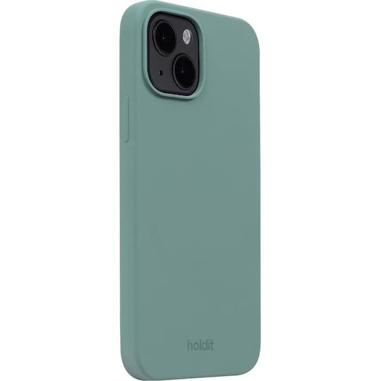 Holdit Silicone iPhone 15 etui (grøn)