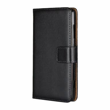 SKALO Nothing Phone (1) Flip Cover m. Pung i Ægte Læder - Sort