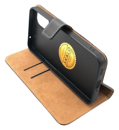 SKALO Nothing Phone (1) Flip Cover m. Pung i Ægte Læder - Rød