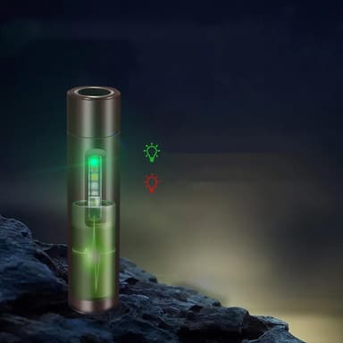 INF Mini lommelygte bærbar magnetisk IPX5 vandtæt Sort