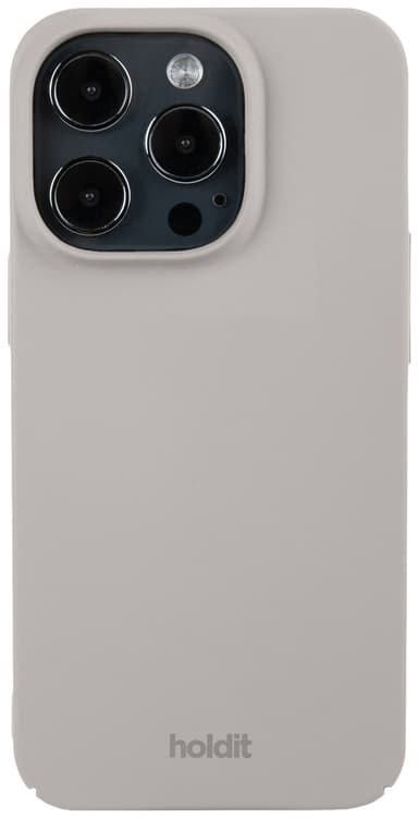 Holdit Slim Case iPhone 15 Pro-etui (grå)