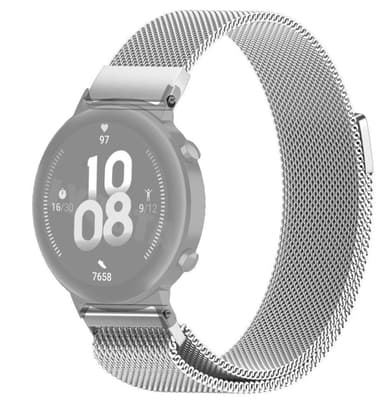 SKALO Milanese Loop til Huawei Watch GT 2 42mm - Sølv