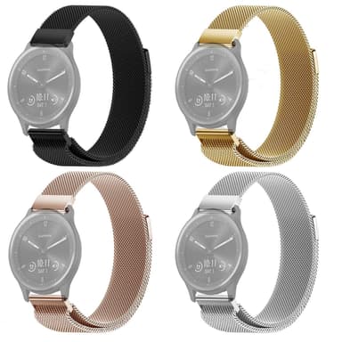 SKALO Milanese Loop til Garmin Vivomove HR - Rosa guld