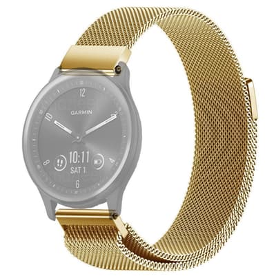 SKALO Milanese Loop til Garmin Vivomove HR - Guld