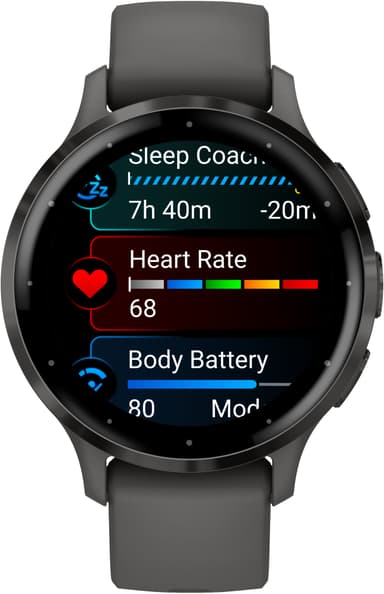 Garmin Venu 3S smartwatch (stengrå)