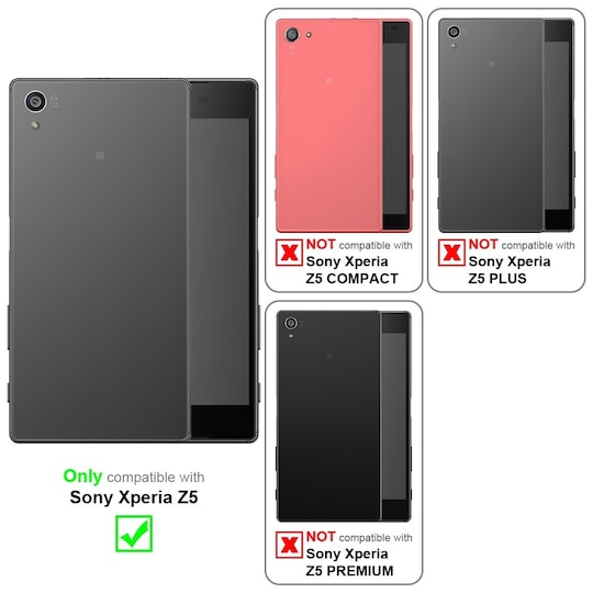 Sony Xperia Z5 Cover Etui Case (Rød)