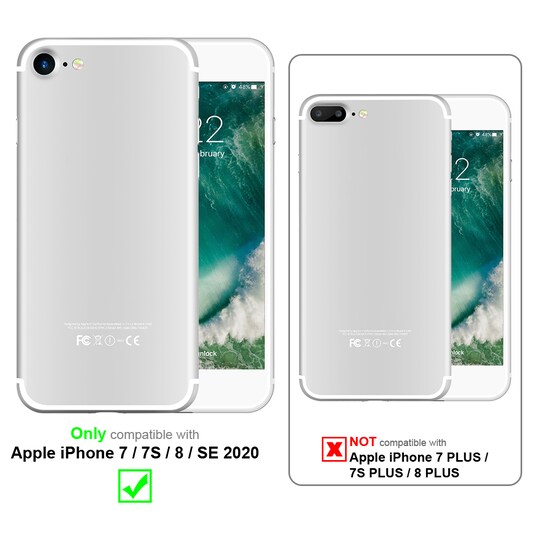 iPhone 7 / 7S / 8 / SE 2020 Cover Etui Case (Brun)
