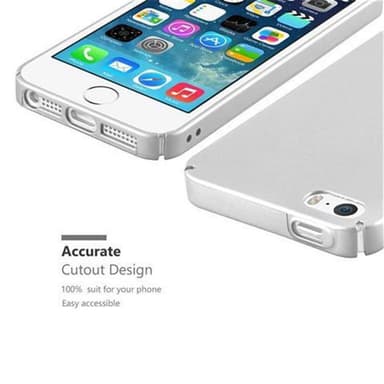 iPhone 5 / 5S / SE 2016 Cover Etui Case (Sølv)