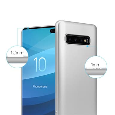 Samsung Galaxy S10 PLUS Cover Etui Case (Sølv)
