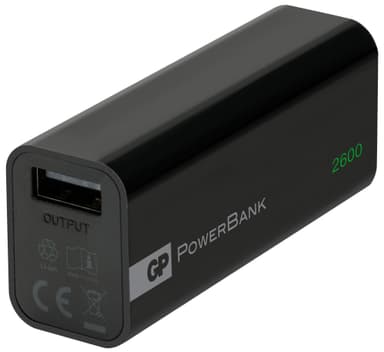 GP PowerBank Yolo 2600 mAh - sort