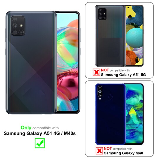 Samsung Galaxy A51 4G / M40s Etui Case Cover (Sort)