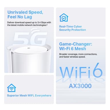 TP-Link Deco X50 5G WiFi 6 Mesh WiFi-router