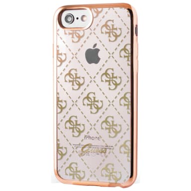 Guess iPhone 7 4G Transparent TPU Cover - guld