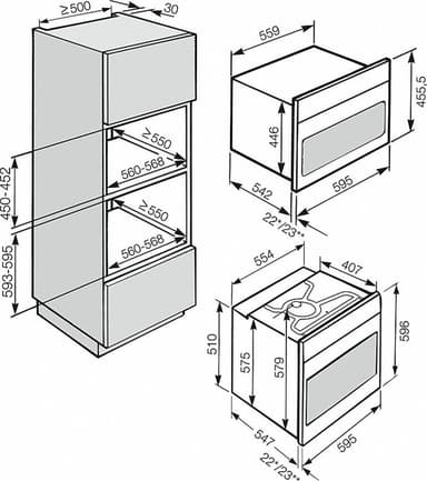 Miele H6500BM kompakt ovn med mikro