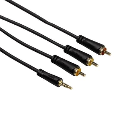 Hama AV-kabel, 3.5 mm jack - 3 x RCA (3 m)