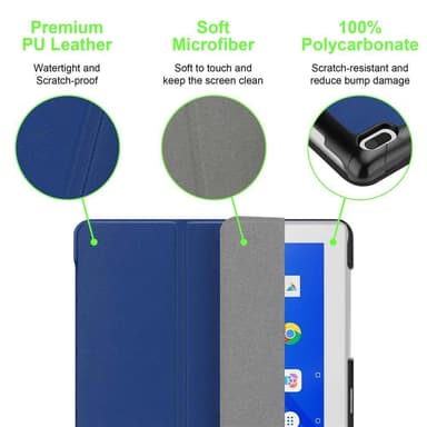 Lenovo Tab 4 10 (10.1 tomme) Pungetui Cover (Blå)
