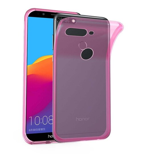 Honor 7C / Huawei Y7 2018 Cover TPU Etui (Lyserød)