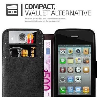 iPhone 4 / 4S Pungetui Cover Case (Sort)
