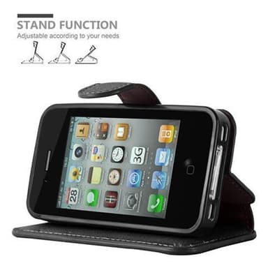 iPhone 4 / 4S Pungetui Cover Case (Sort)