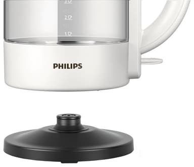 Philips elkedel i glas HD9340 - 1.5 liter - hvid