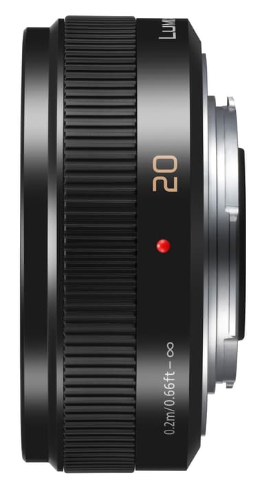 Panasonic Lumix G Vario 20mm prime objektiv (sort)