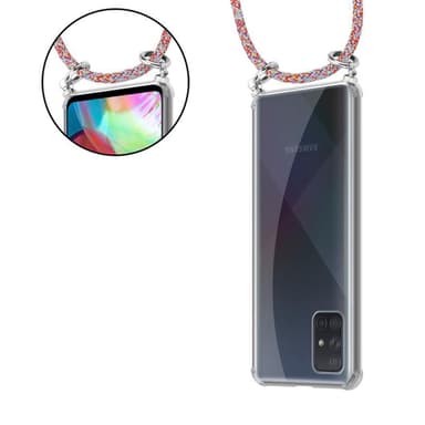 Samsung Galaxy A51 5G Etui Cover Kæde (Rød)