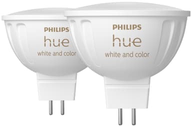 Billede af Philips Hue WCA MR16 LED-pære 6,3 W 2pk