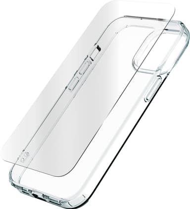 Zagg iPhone 15 Glass Elite 360 etui og skærmbeskytter (gennemsigtig)