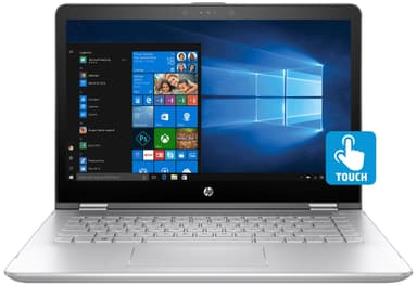 HP Pavilion x360 14-ba102no 14" 2-in-1 (sølv)