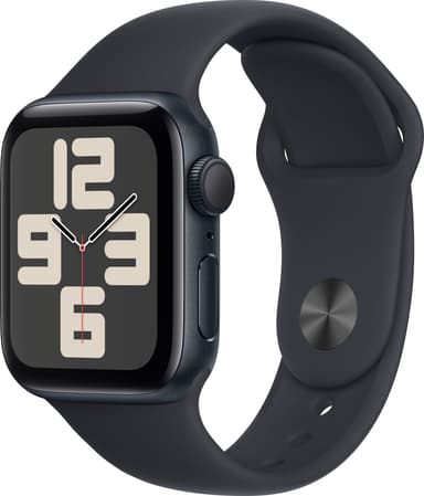 Apple Watch SE 2nd Gen 40mm GPS (Midnat Alu/Midnat sportsrem S/M)