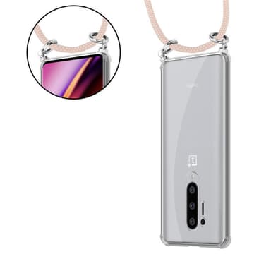 OnePlus 8 PRO Etui Cover Kæde (Lyserød)