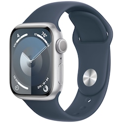 Apple Watch S9 41mm GPS (Silver Alu/Storm Blue Sportsbånd) S/M
