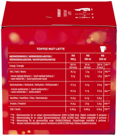 Starbucks Toffee Nut Latte fra NESCAFÉ Dolce Gusto kapsler (12 stk.)