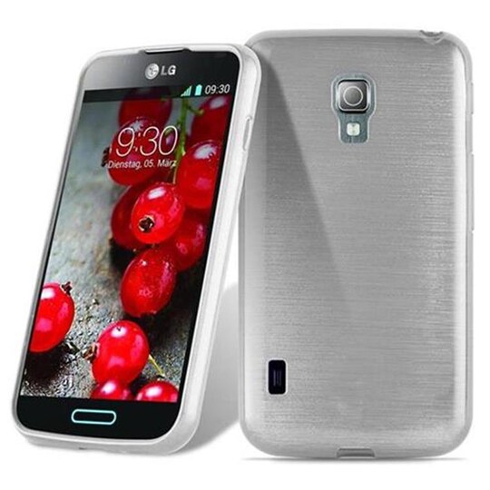 LG L7 II (2. SIM) Cover Etui Case (Sølv)