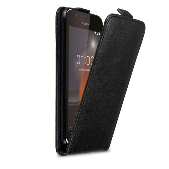 Nokia 1 2018 Pungetui Flip Cover (Sort)