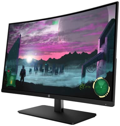HP 27x buet 27" gaming skærm (sort)