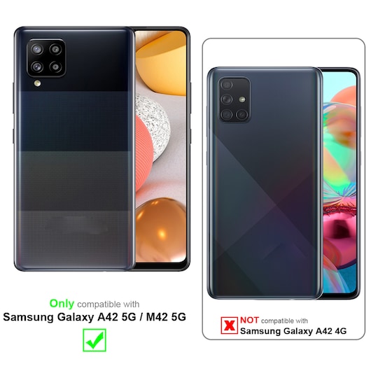 Samsung Galaxy A42 5G / M42 5G Etui Case Cover (Sort)