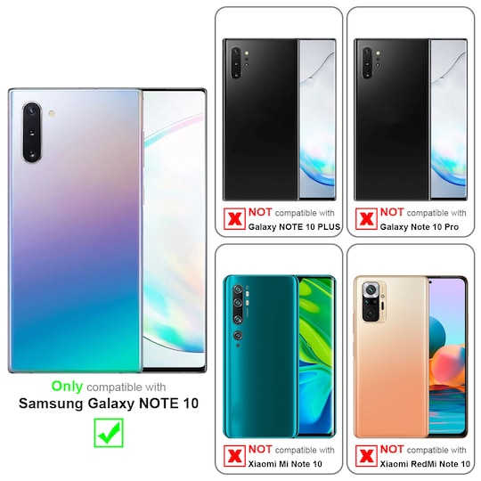 Samsung Galaxy NOTE 10 Cover Etui Case (Sort)