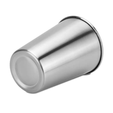 5x Stabelbare drikkekrus i rustfrit stål (85 ml)