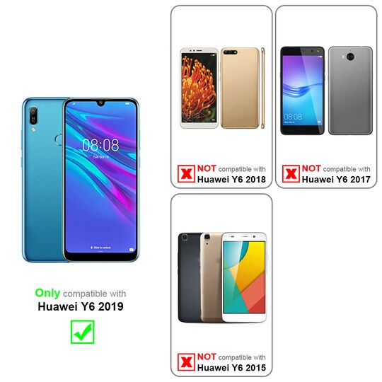 Huawei Y6 2019 Cover Etui Case (Grøn)