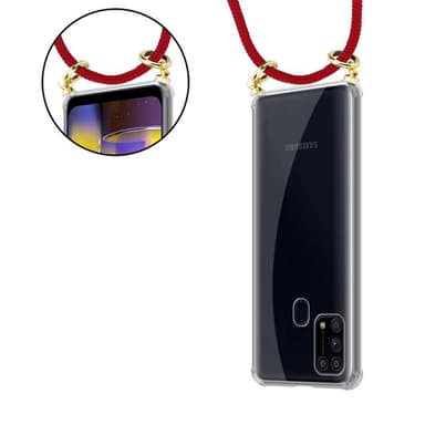 Samsung Galaxy M31 Etui Cover Kæde (Rød)