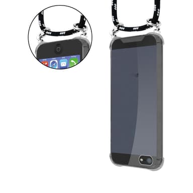 iPhone 5 / 5S / SE 2016 Etui Cover Kæde (Sort)