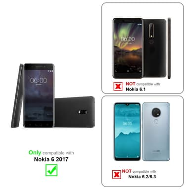 Nokia 6 2017 Etui Cover Kæde (Blå)