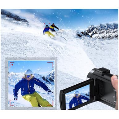 Videokamera 4K/48 megapixel/16x zoom/nattesyn/fjernbetjening