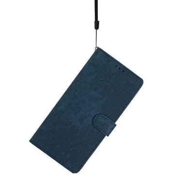SKALO iPhone 15 Pro Max Flip Cover m. pung i PU-læder - Blå