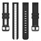 INF Silikonestrop To-farvet strop Sort 2 cm Samsung Galaxy Watch 5 / Watch 5 Pro, Samsung Galaxy Watch 5 / Watch 5 Pro